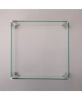 Simplie Fun Glass Wind Gurad Square Glass Windshield For Square Fire Table
