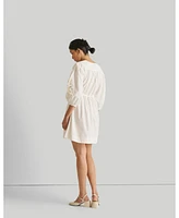Shirt Dress with Balloon Sleeves