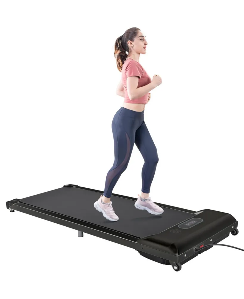 Simplie Fun 2 In 1 Under Desk Electric Treadmill 2.5HP, With Tooth App And Speaker, Remote Control