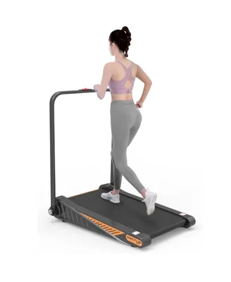 Simplie Fun Under Desk Walking Pad, Treadmill 15% Incline 2.0HP 240 Lbs With Remote Control