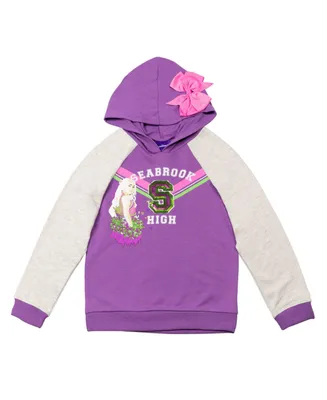 Disney Zombies Girl's French Terry Sequin Hoodie Purple