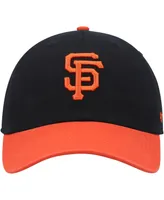 Men's '47 Brand Black, Orange San Francisco Giants Clean Up Adjustable Hat