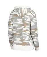 Women's Pressbox Camo Wisconsin Badgers San Pablo Pullover Hoodie