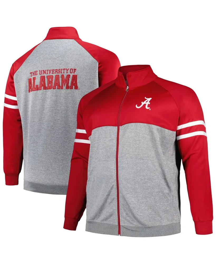 Men's Profile Crimson Alabama Tide Big and Tall Fleece Full-Zip Jacket