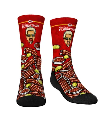 Youth Boys and Girls Rock 'Em Socks Kansas City Chiefs Nfl x Guy Fieri's Flavortown Crew Socks