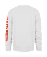 Men's '47 Brand White San Francisco Giants City Connect Legend Headline Pullover Sweatshirt