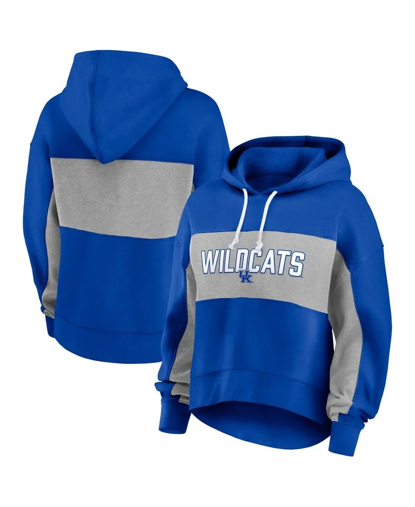 Women's Fanatics Royal Kentucky Wildcats Filled Stat Sheet Pullover Hoodie