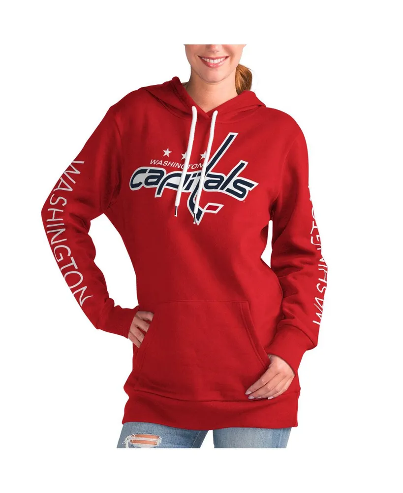 Women's G-iii 4Her by Carl Banks Red Washington Capitals Overtime Pullover Hoodie