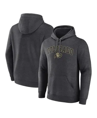 Men's Fanatics Heather Charcoal Colorado Buffaloes Campus Pullover Hoodie