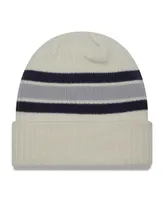 Men's New Era Cream Distressed Dallas Cowboys Vintage-Like Cuffed Knit Hat