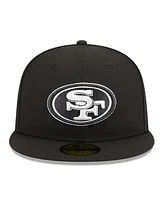 Men's New Era Black San Francisco 49ers Main Patch 59FIFTY Fitted Hat