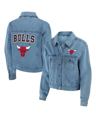 Women's Wear by Erin Andrews Chicago Bulls Full-Snap Denim Jacket