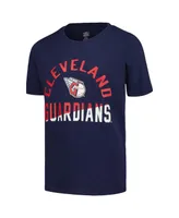 Big Boys Navy Cleveland Guardians Halftime T-shirt