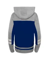 Big Boys Blue Tampa Bay Lightning Ageless Revisited Lace-Up V-Neck Pullover Hoodie