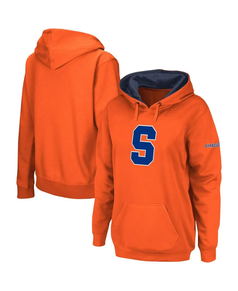 Women's Colosseum Orange Syracuse Big Logo Pullover Hoodie