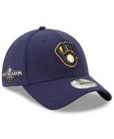 Men's New Era Navy Milwaukee Brewers 2023 Postseason 39THIRTY Flex Hat