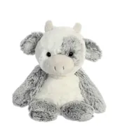 Aurora Small Cow Sweet & Softer Snuggly Plush Toy White 6.5"