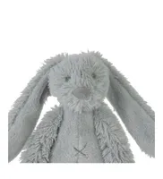 Rabbit Richie Classic Grey Rattle by Happy Horse 7 Inch Plush Animal Toy