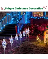 Solar Snowman Stake Lights Christmas Solar Pathway Light for Garden Yard 2Pcs