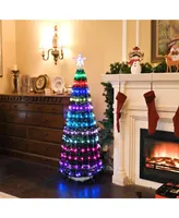 5 Ft Christmas Tree Decoration Light Rgb Led String Lamp Bluetooth App Remote Control