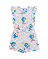 Sega Little Girls Sonic The Hedgehog Romper Purple