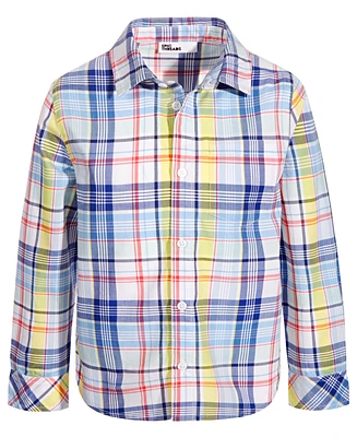 Epic Threads Toddler and Little Boys River Long-Sleeve Cotton Plaid Shirt, Created for Macy's