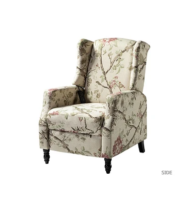 Hulala Home Upholstered Paolino Accent Chair with Button-tufted Back