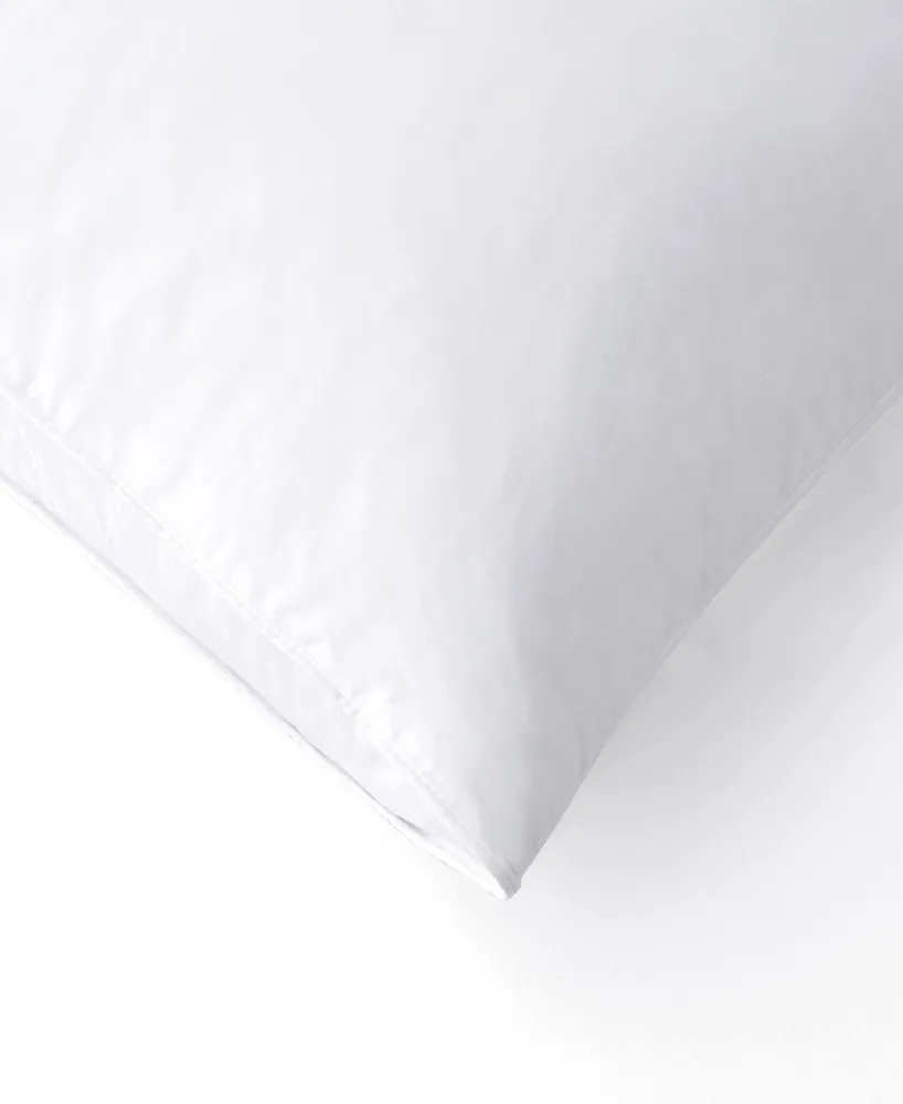 Unikome 2 Pack 100% Cotton Medium Soft Down and Feather Gusseted Bed Pillow Set