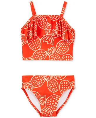 Carter's Toddler Girls Pineapple-Print Tankini Swimsuit, 2 Piece Set