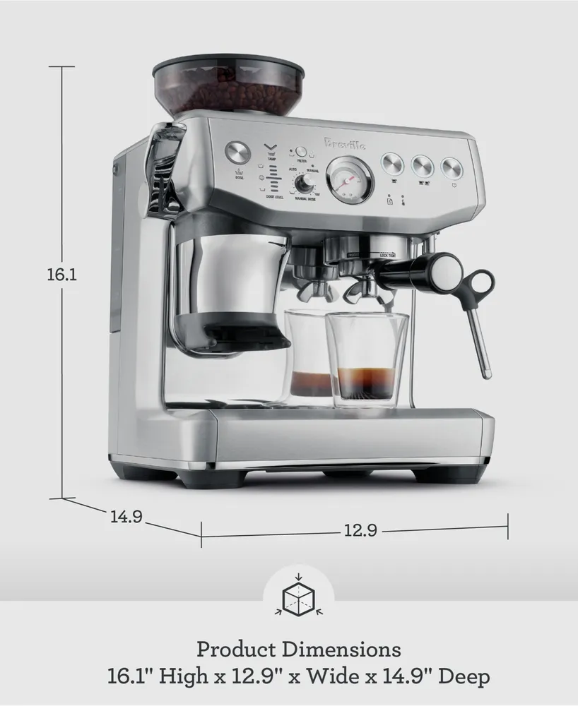 Breville BES870XL The Barista Express Espresso Maker - Macy's