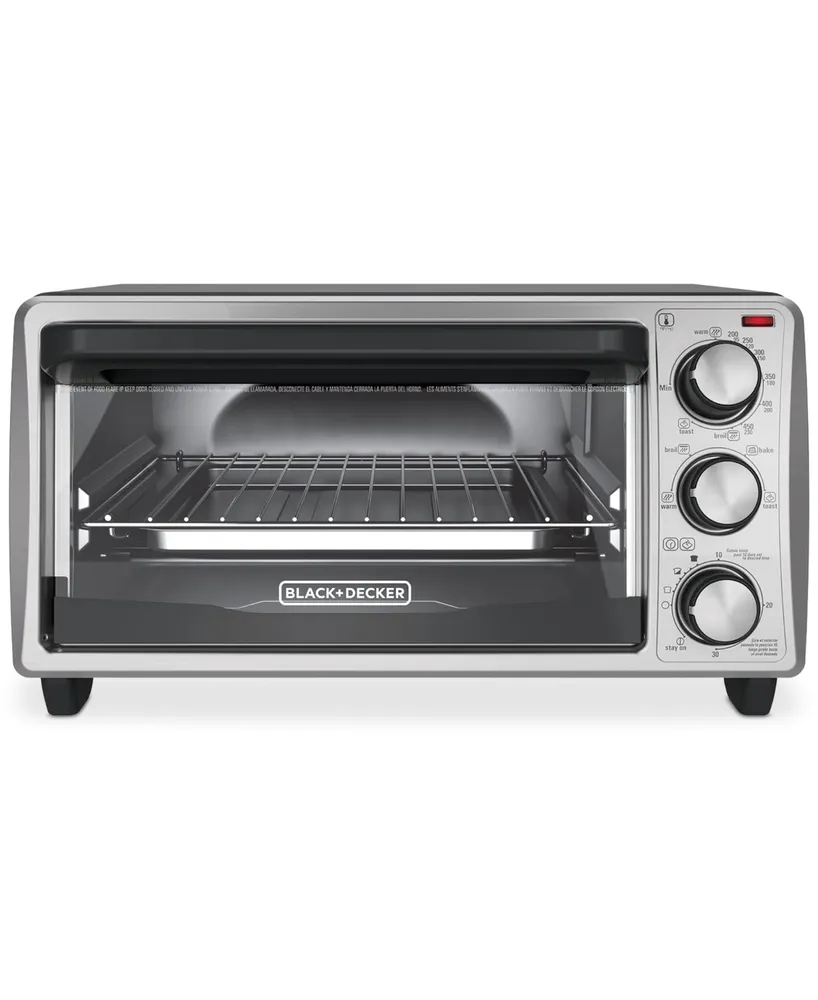 Black & Decker 4 Slice Stainless Steel Toaster Oven