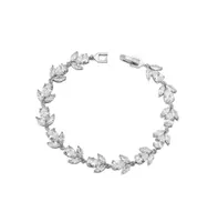 Flower Blossom Cubic Zirconia Tennis Bracelets