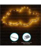 Loft Lyfe Diane Cloud Accent Light Led Sign Battery-Powered