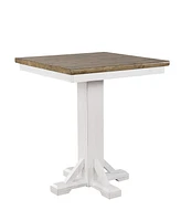 Closeout Peighton 3 Piece Pub Table Set (Table and 2 stools)