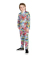 OppoSuits Toddler and Little Boys SpongeBob Frenzy Slim Fit Suit Set