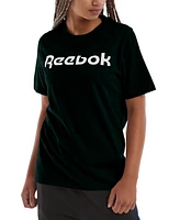 Reebok Women's Logo-Print Crewneck T-Shirt