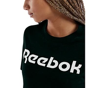 Reebok Women's Logo-Print Crewneck T-Shirt