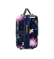 World Traveler Chariot Paradise Bloom Hardside Cosmetic Case With Shoulder Strap For Women