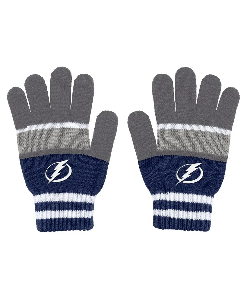 Women's Wear by Erin Andrews Tampa Bay Lightning Stripe Glove and Scarf Set