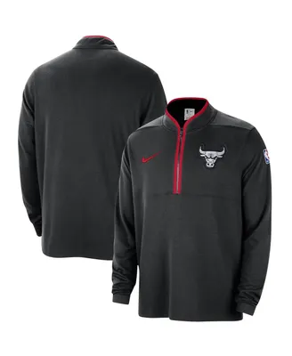 Men's Nike Black Chicago Bulls 2023/24 City Edition Authentic Coaches Half-Zip Top