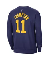 Men's Jordan Klay Thompson Navy Golden State Warriors Statement Name and Number Pullover Sweatshirt