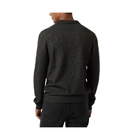 Dkny Men's V-Neck Johnny Collar Pullover Sweater