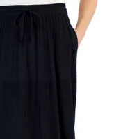 Style & Co Women's Drawstring Tiered Midi Skirt, Created for Macy's