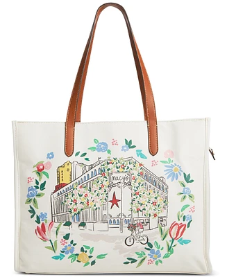 Macy's Flower Show Coated Canvas Tote, Created for Macy's