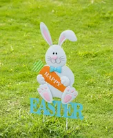 Glitzhome 30" H Easter Metal Bunny Yard Stake