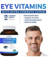 Healths Harmony Eye Vitamins with Lutein (Non-gmo) Vision Support Supplement for Dry Eyes & Vision Health Care, Bilberry Capsules, Health's Harmony, 6