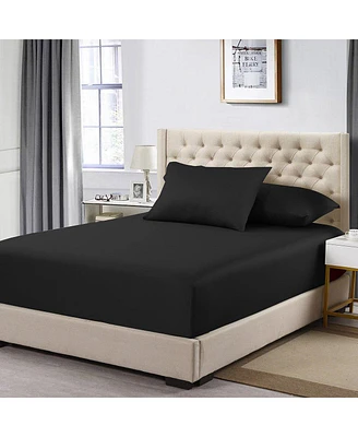 Cotton Fitted Sheet Only - Solid 600 Thread Count, California King
