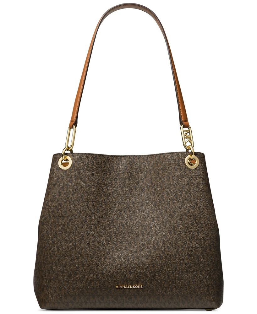 Michael Kors Kensington Large Logo Shoulder Tote