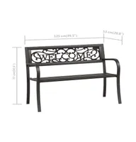 Patio Bench 49.2" Steel