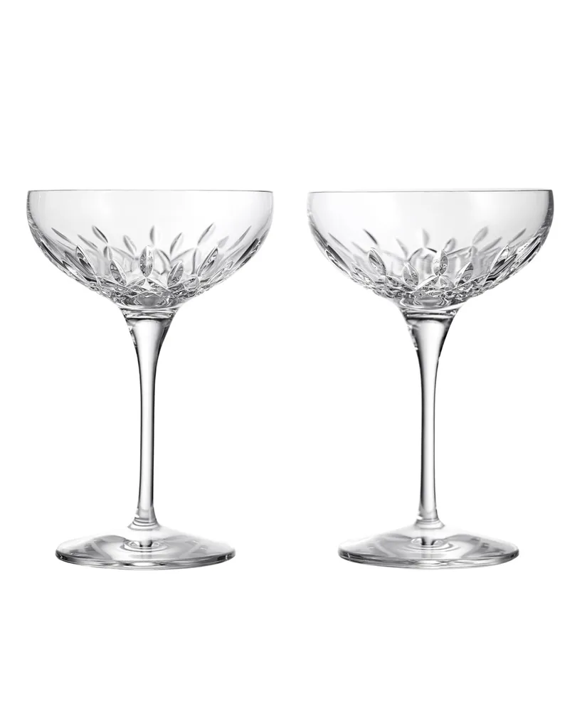 Waterford Lismore Essence Champagne Saucer 9.5oz, Set of 2